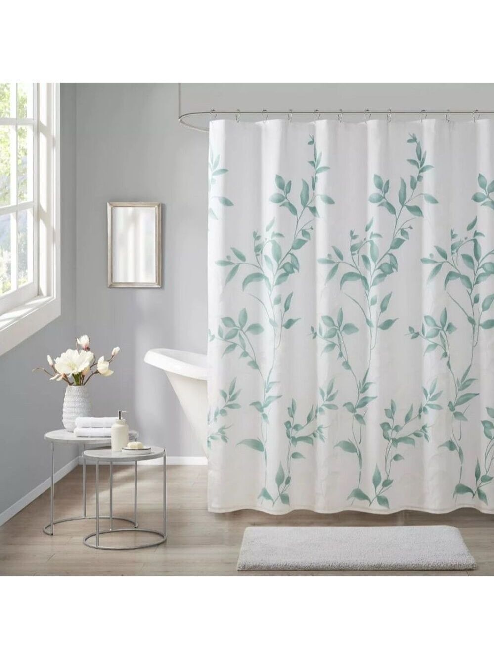 Madison Park Cecily Botanical Shower Curtain 72x72 Multicolor Modern